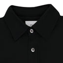 Black Linen Button-Up Shirt