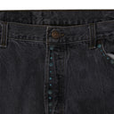 Black Cotton Wreath Rhinestone Jeans