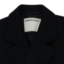 Black Kagul Single Breasted Coat Black