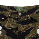Multicolor Tiger Camo Cotton Wreath Shorts