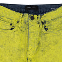 Sulphur Yellow Skinny Paint Job Jeans