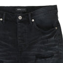 Black Lurex Repair Overdye P001 Jeans