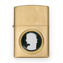Gold Cameo Zippo Lighter