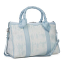 Baby Blue Jacquard Tie Dye Weekender Bag