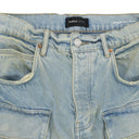 Light Indigo P018 Relaxed Double Cargo Jeans