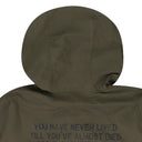 GREEN HALF ZIP ANORAK