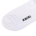 Black/White MA Embroidery Patch Socks