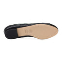 Black CC Toe Cap Ballerina Flats
