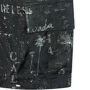 Black Army Stencil Cargo Shorts