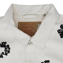 White Cotton Wreath Denim Jacket