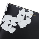 Black Cotton Wreath Wallet
