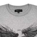 Heather Grey Textured Inside Out T-shirt