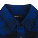 BLUE PLAID FLANNEL LS SHIRT