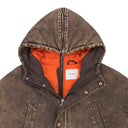Seal Brown Split Parka Twill Coat