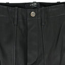 Black Tactical Leather Cargo Pants