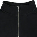 BLACK QUARTER ZIP SWEATER