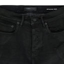 Black P004 Resin Flared Jeans
