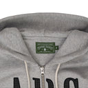 Grey ADG INC. Zip Hoodie