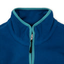 Blue Low Pile Full Zip Fleece Jacket