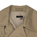 Beige Belted Peacoat