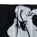 Black Jumbo Wreath Sweatpants