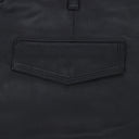 Black Beauty Leather Cargo Shorts