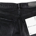 Black P011 Distressed Straight Leg Cargo Jeans