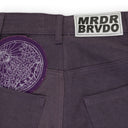 Purple Dual Patch Pocket Cargo Pants