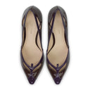 PURPLE SLIP ON PUMPS