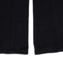 BLACK WIDE LEG SWEATPANTS