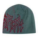 Green/Red Skully Beanie