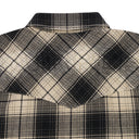 Brown/Rice Overdye Plaid Western Shirt