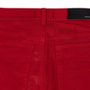 Red MX1 Waxed Skinny Jeans