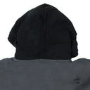 Black Upside Down Zip Hoodie