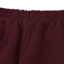 Maroon Mono Wreath Sweatpants 'Beet Root'