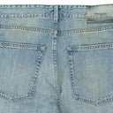 BLUE FULL CUT RE-PAINTING STRAIGHT JEANS