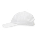 White Brushed Crest Hat