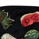 Black Kiss My Grits Fruit Collage Zip Hoodie