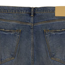 Blue Skinny Cracked Bronze Jeans
