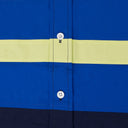 Blue Colorblock Logo Shirt