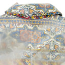 MULTICOLOR IRANIAN PRINT PVC PUFFER JACKET