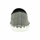 Grey Denim Cap Toe Logo Oxfords