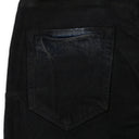 Black Dirty Coated Flare Jeans