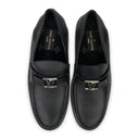 Black Grained Major Loafers