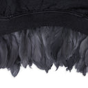 Grey Canada Feather Trim Hoodie