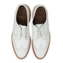 WHITE LACED MACNEIL WINGTIP OXFORDS
