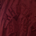 Maroon Velvet Track Jacket