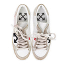 WHITE/BLACK ADDRESS LOW TOP SNEAKERS