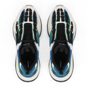 Black/Teal Bone Runner Sneakers