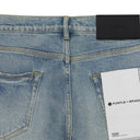 Blue Flared Pinner Coated Vintage Jeans